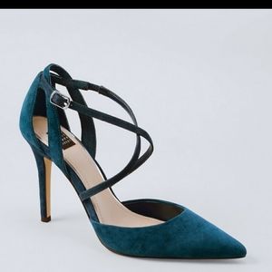 White House Black Market Kai River Teal Pumps